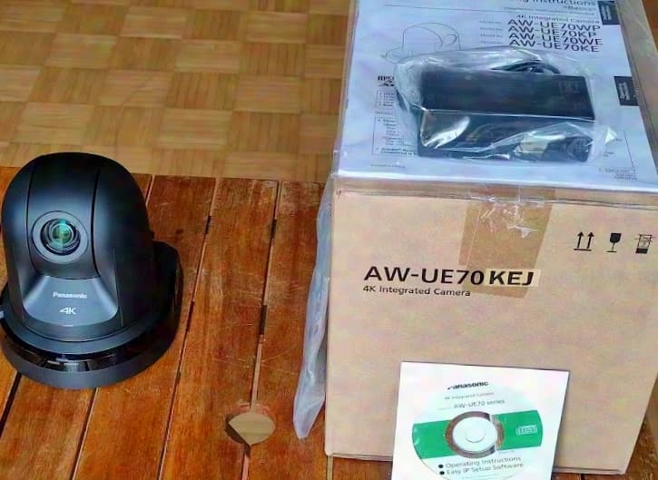 PANASONIC AW UE70 FULLHD 4K HDMI STREAMING IP Kamera + AV HLC100 MISCHPULT