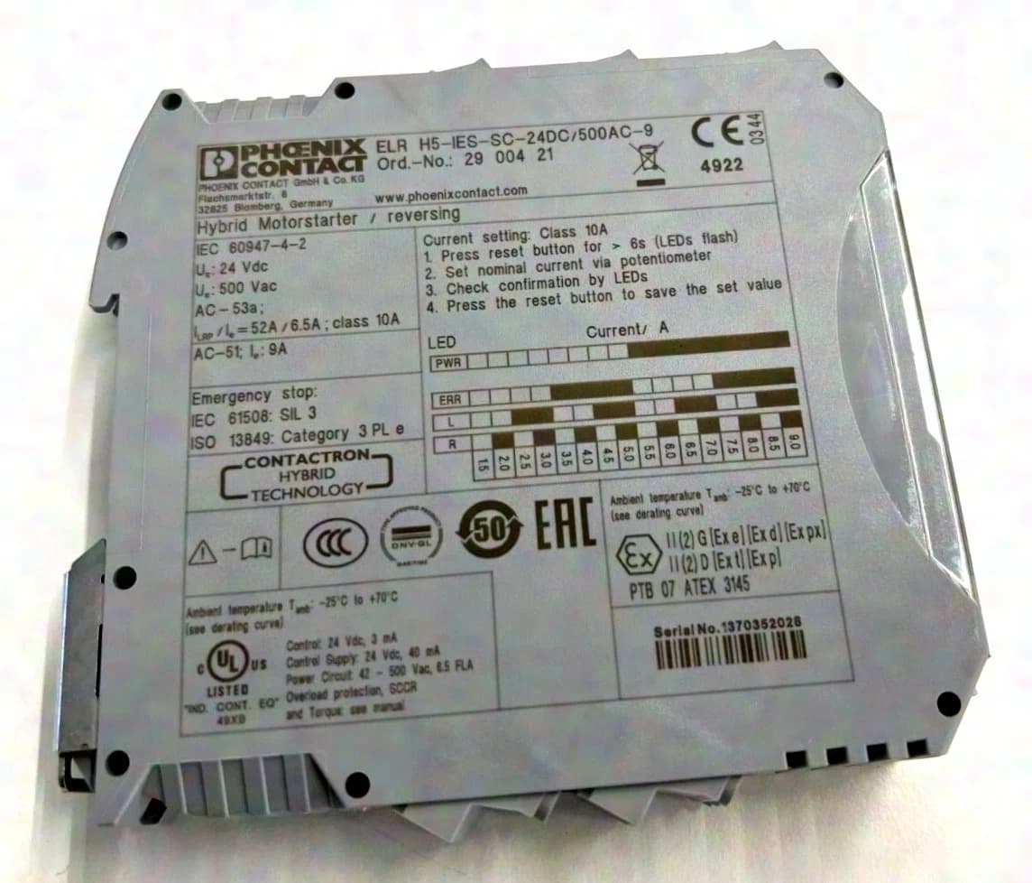 Phoenix 50x Motorstarter ELR H5-IES-SC-24DC/500AC-9 Hybridmotorstarter