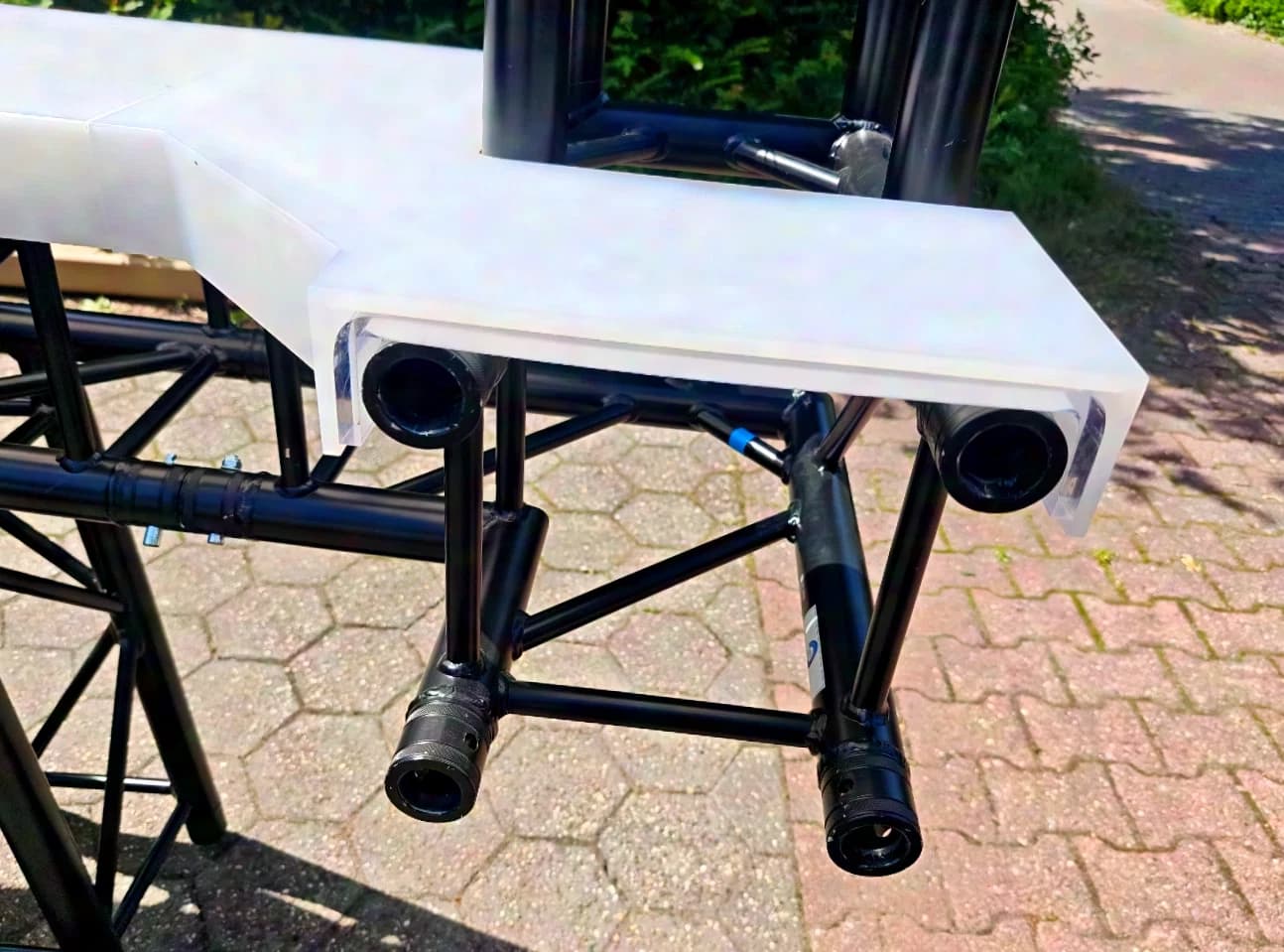 Polymehr Plexiglas Thekenauflage für 29er Traverse F34, FD34, H34 Thekenelemente