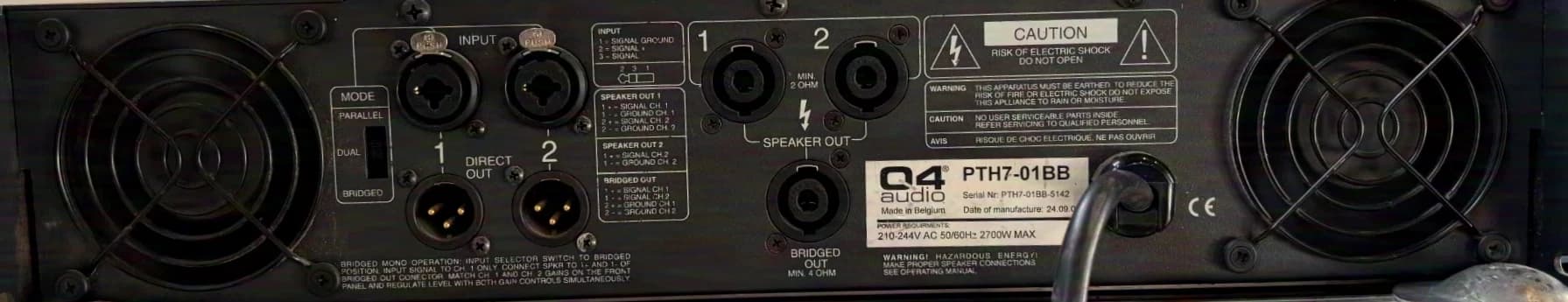 Q4audio PTH7 2x 700W Power Amplifier