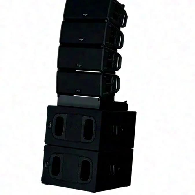 QSC Pro Audio LA108 Aktiver Line-Array-Lautsprecher, 8 Zoll, 2-Wege