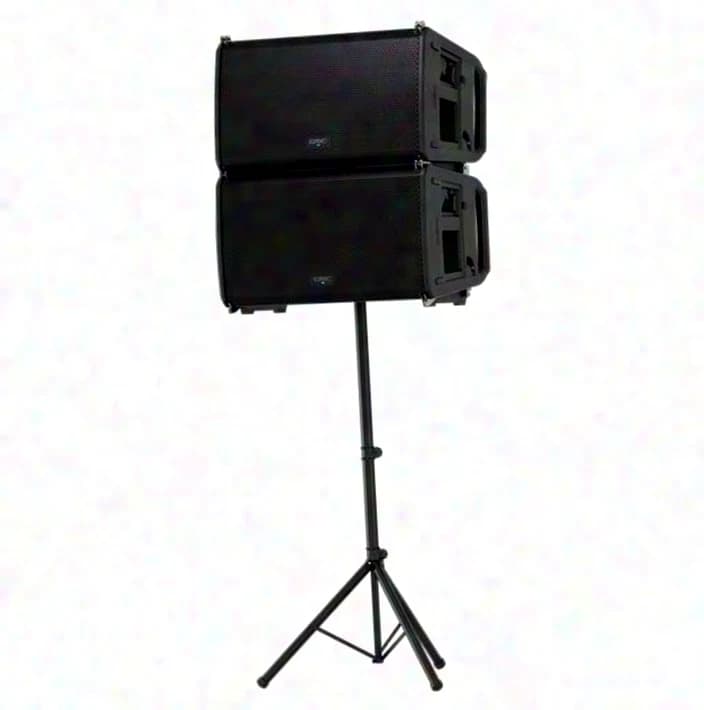 QSC Pro Audio LA112 Aktiver Line-Array-Lautsprecher 12-Zoll 2-Wege