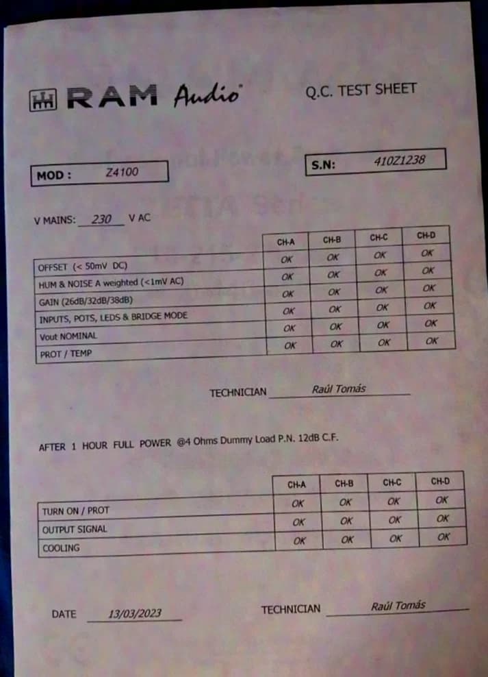 RAM Audio Zetta 4100