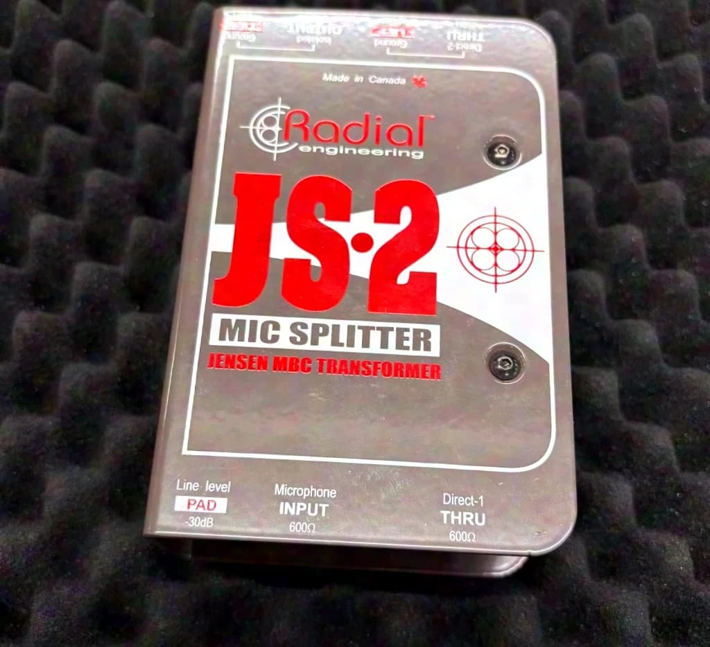 Radial JS2 Passiver 2-Wege-Mikrofonsplitter