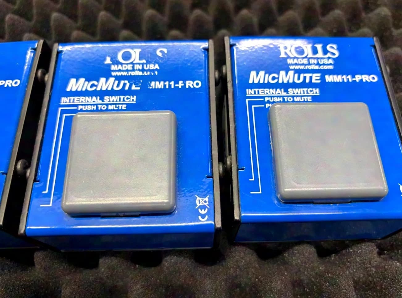 Professioneller schaltbarer Mikrofon-Stummschalter/Sprechschalter Rolls MM11 Pro