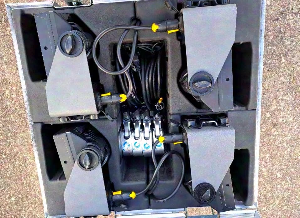 SGM P1 - Akkuscheinwerfer - 4er -SET im Case