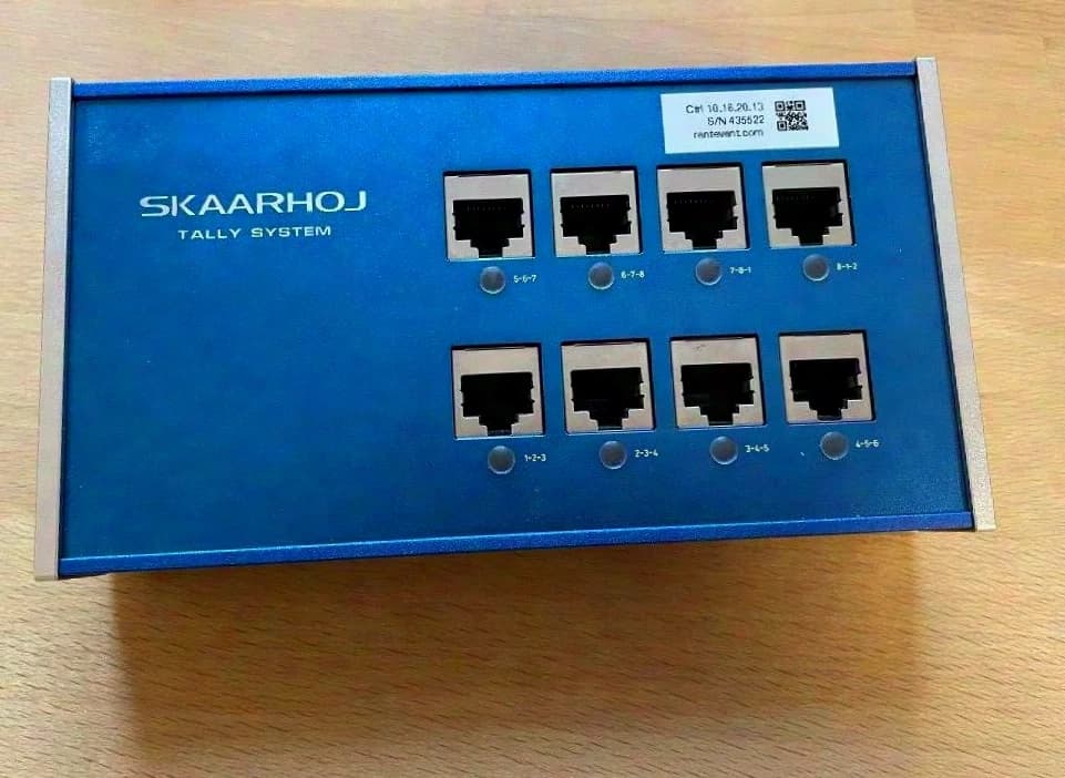 SKAARHOJ Tally Box System + 5x Tally Lights