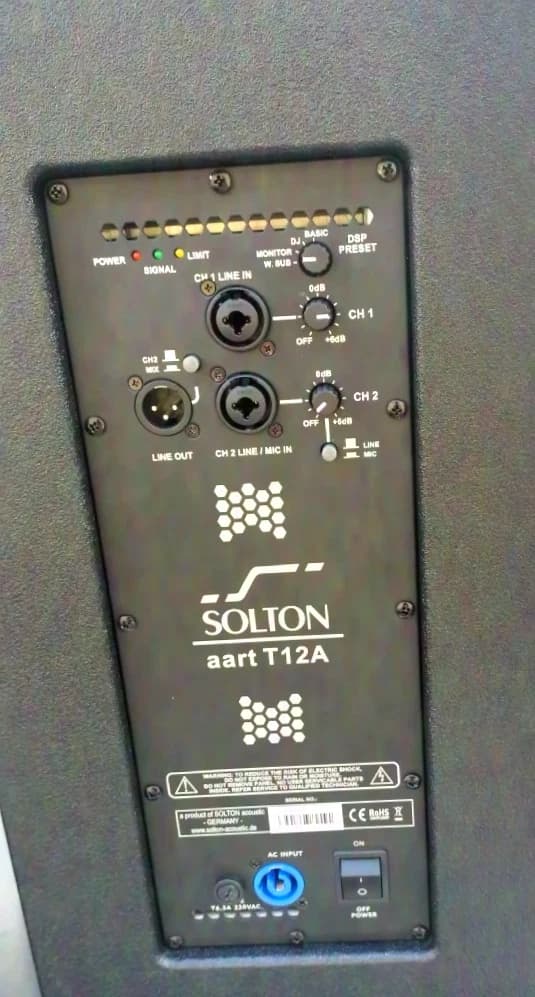 SOLTON aa craaft S One 2600W aktive 12" Tops und 15" Subs PA Lautsprecher