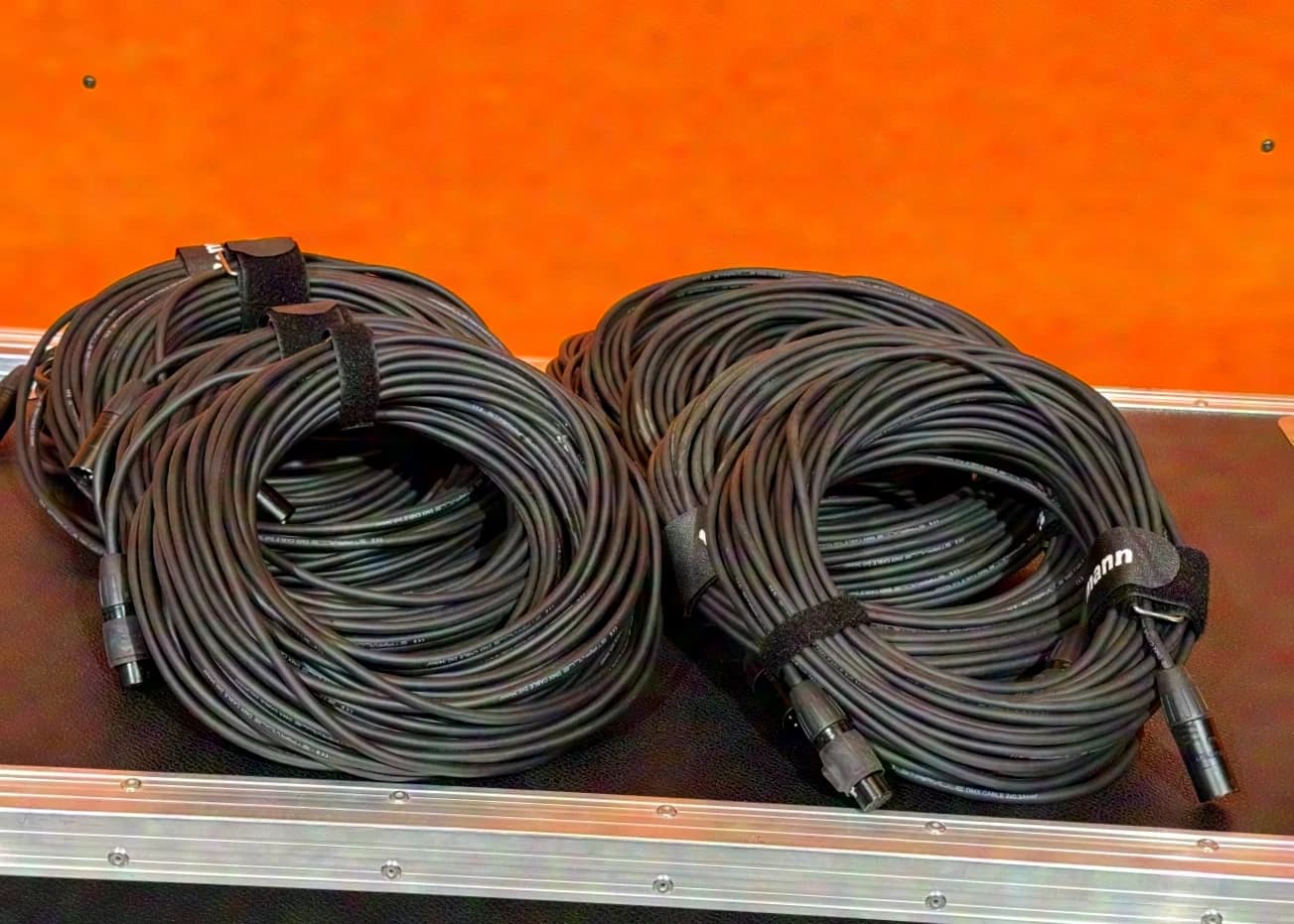 STAIRVILLE PDC3BK 3-pol DMX Kabel 20m - 10 Stück