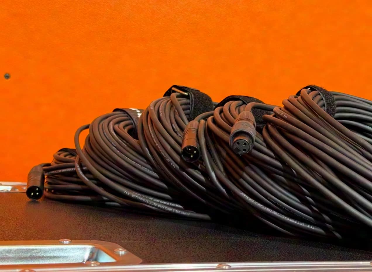 STAIRVILLE PDC3BK 3-pol DMX Kabel 20m - 10 Stück
