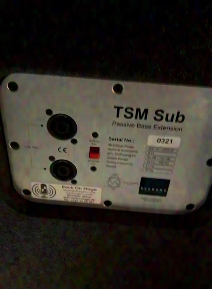 Seeburg Acoustic Line TSM Sub 15” passiv