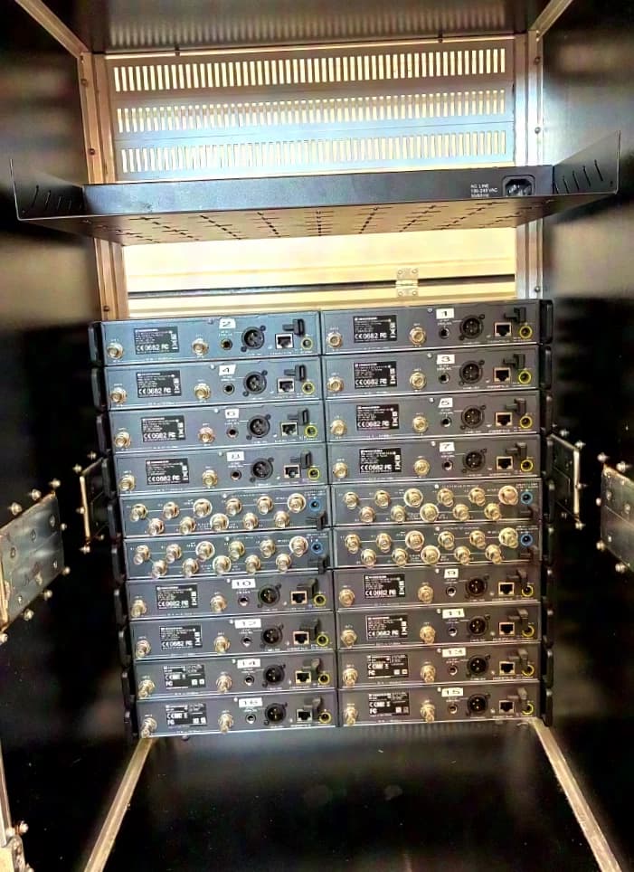 Sennheiser 16x EW 500 G3 + 16x SK 500 G3 Funkstrecken mit BodyPacks