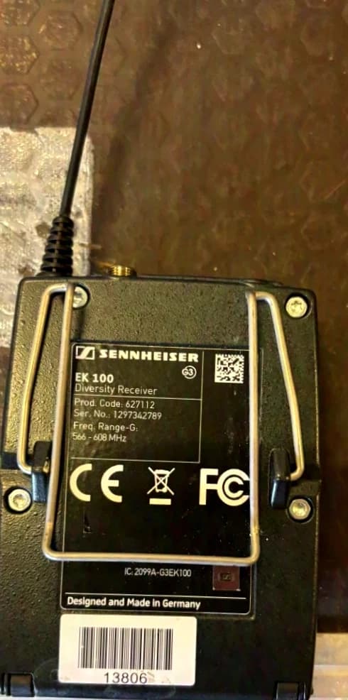 Sennheiser EK 100 Diversity Receiver 566 - 608 MHz