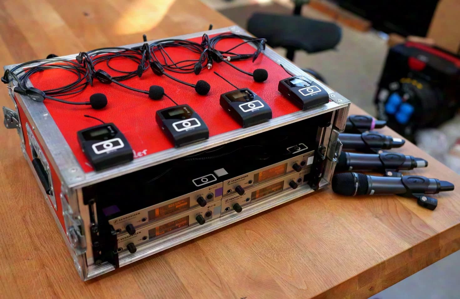 Sennheiser EW300-G3 4er Rack mit Antennensplitter wahlweise mit Headset oder Handfunke