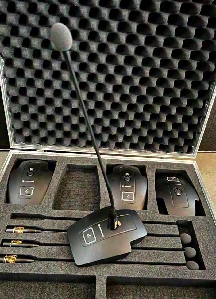 Sennheiser ME34 inkl. Schwanenhals und Tischfuss 4er Set