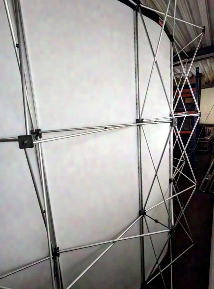 Sevenmediaprint Sevendisplays Popup Curved 6 x 3 Studiohintergrund Faltdisplay