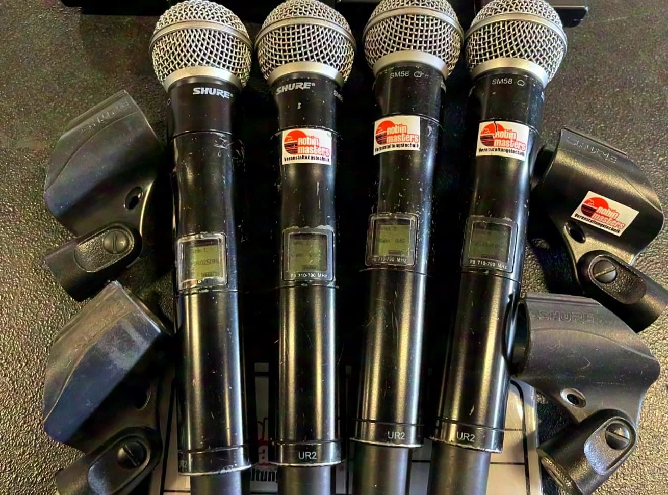 Shure 3x UR4D+ mit Handsendern & Bodypacks