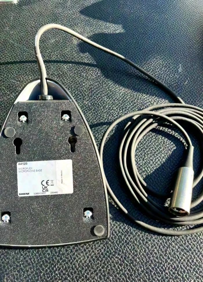 Shure A 412 B Tischfuss für Schwanenhalsmikrofon MX412/418