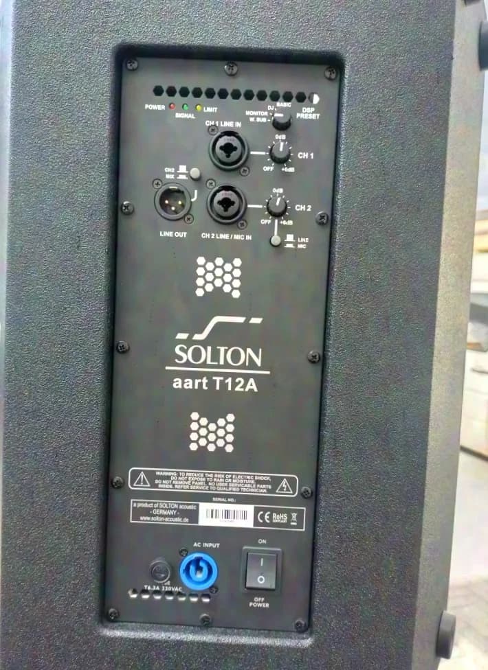 Solton aart S TWO Set 2600W aktive PA Tops + Subs