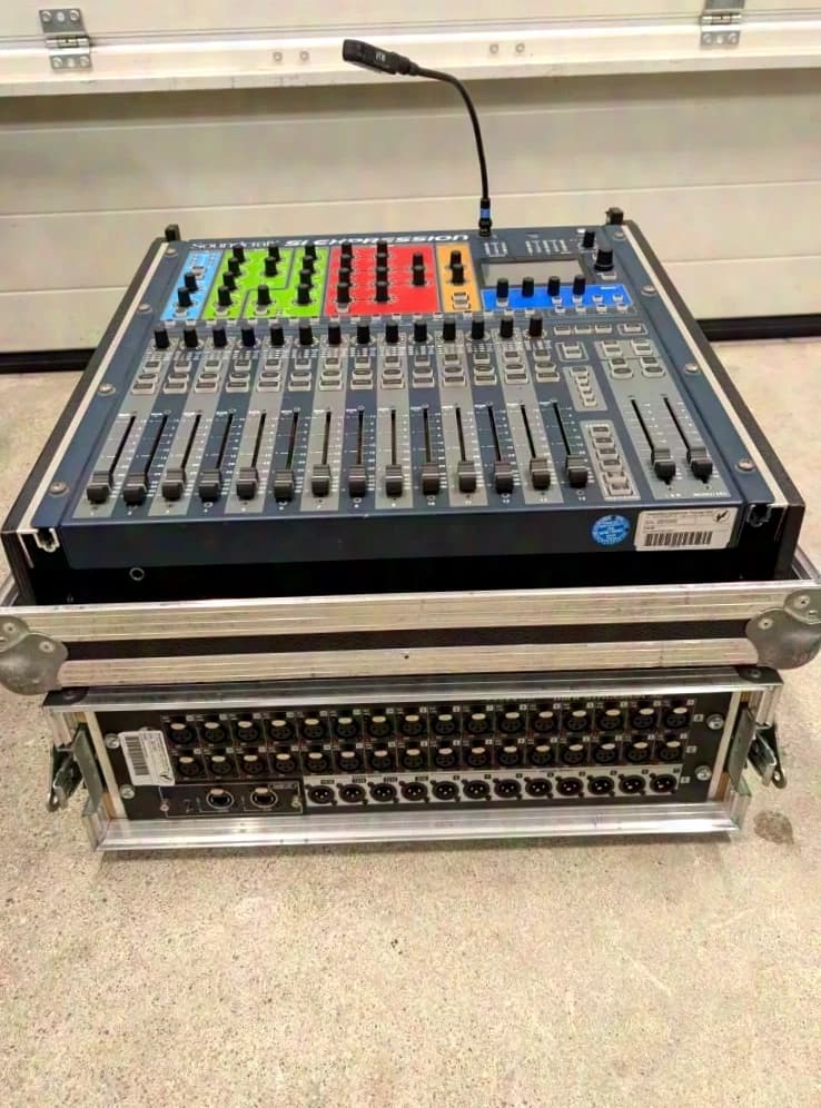 Soundcraft Si + Mini Stagebox 32R - SET beides in ML-Case inkl. MADI Karten