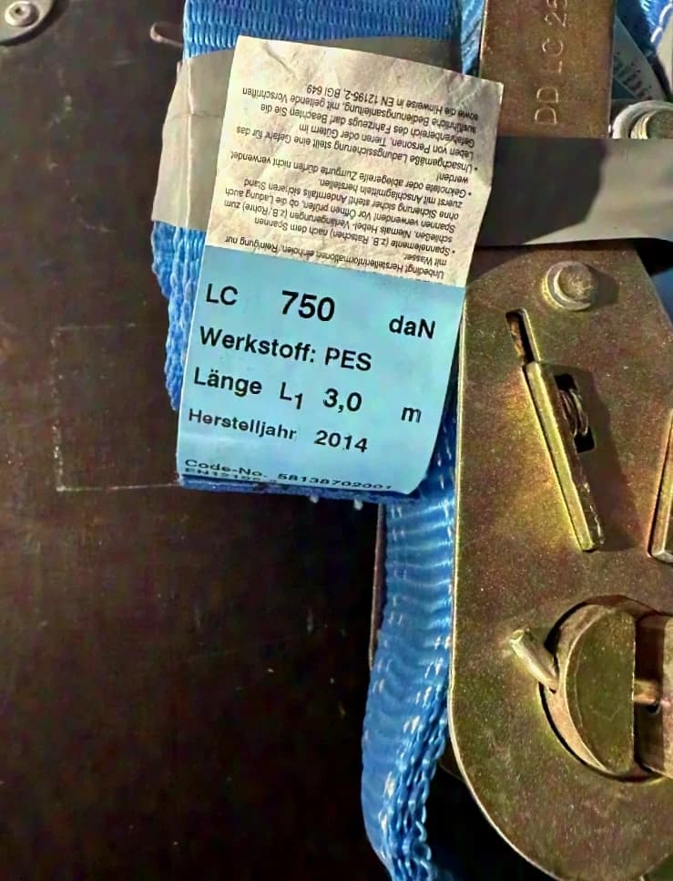 Spanngurt Blau zweiteilig 3m Länge