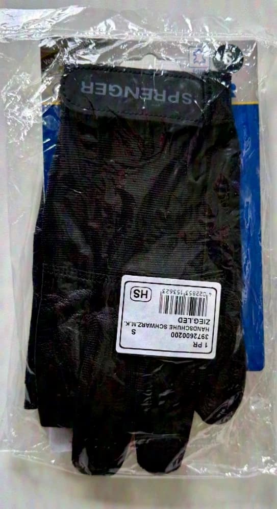 Sprenger Arbeits-/Riggerhandschuhe Schwarz - Größe L