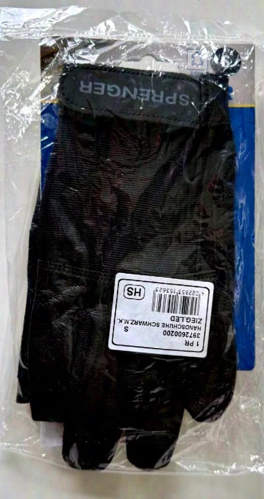 Sprenger Arbeits-/Riggerhandschuhe Schwarz - Größe S
