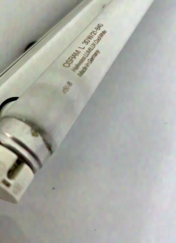 Systemleuchte Plexiglaslampe Zylinder Leuchtstoffröhre 21 Stk.