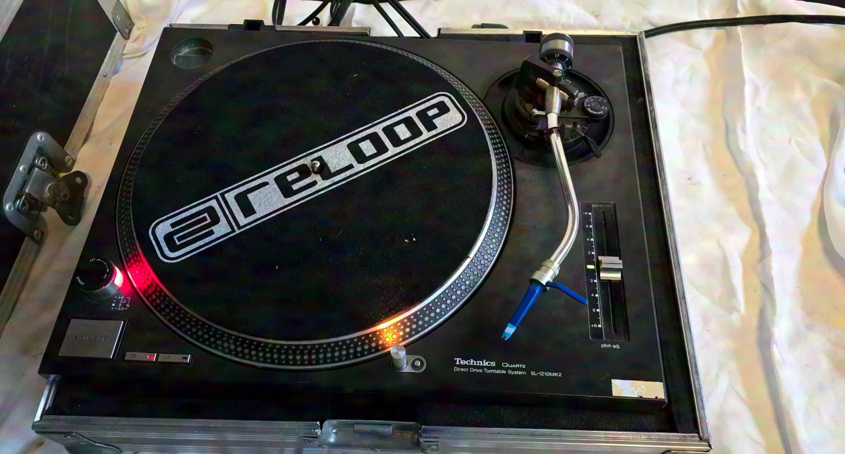 TECHNICS SL 1210 MK2 inkl. Flightcase, Slipmap, System und Nadel
