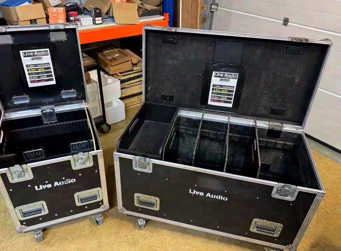 THON Multiflex Roadcases, 60er Truhen, Transflex, Kabelcases, Packcases, schwarz