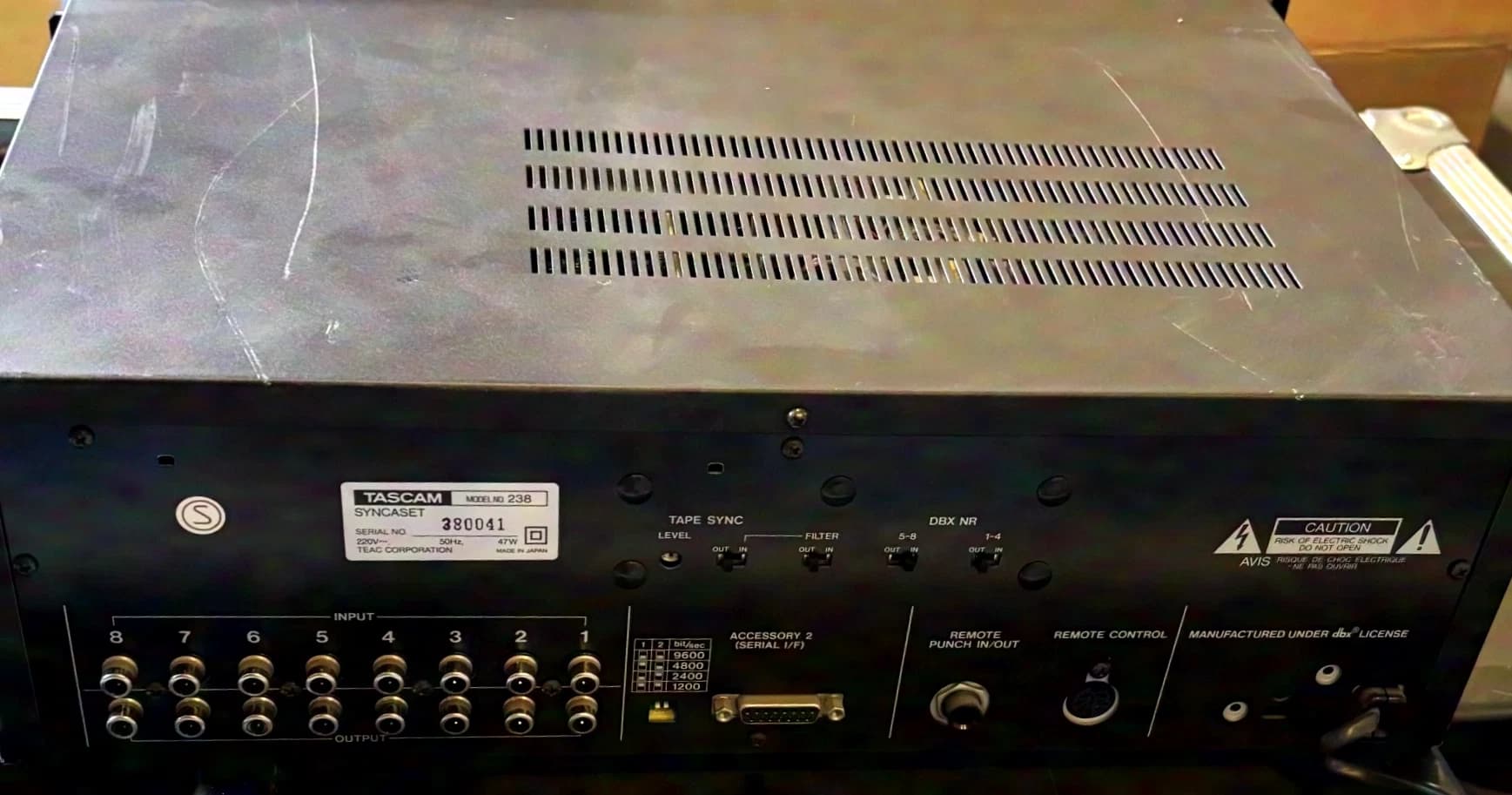 Tascam 238 Syncaset DBX Noise Reduction System