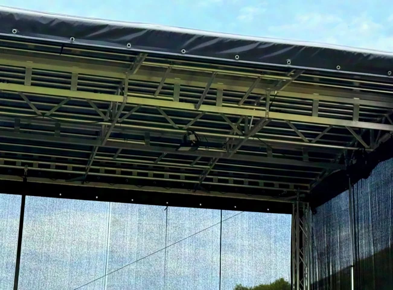 Trailerbühne 60qm 10x6x7m Mobile Stage, Mobil Bühne