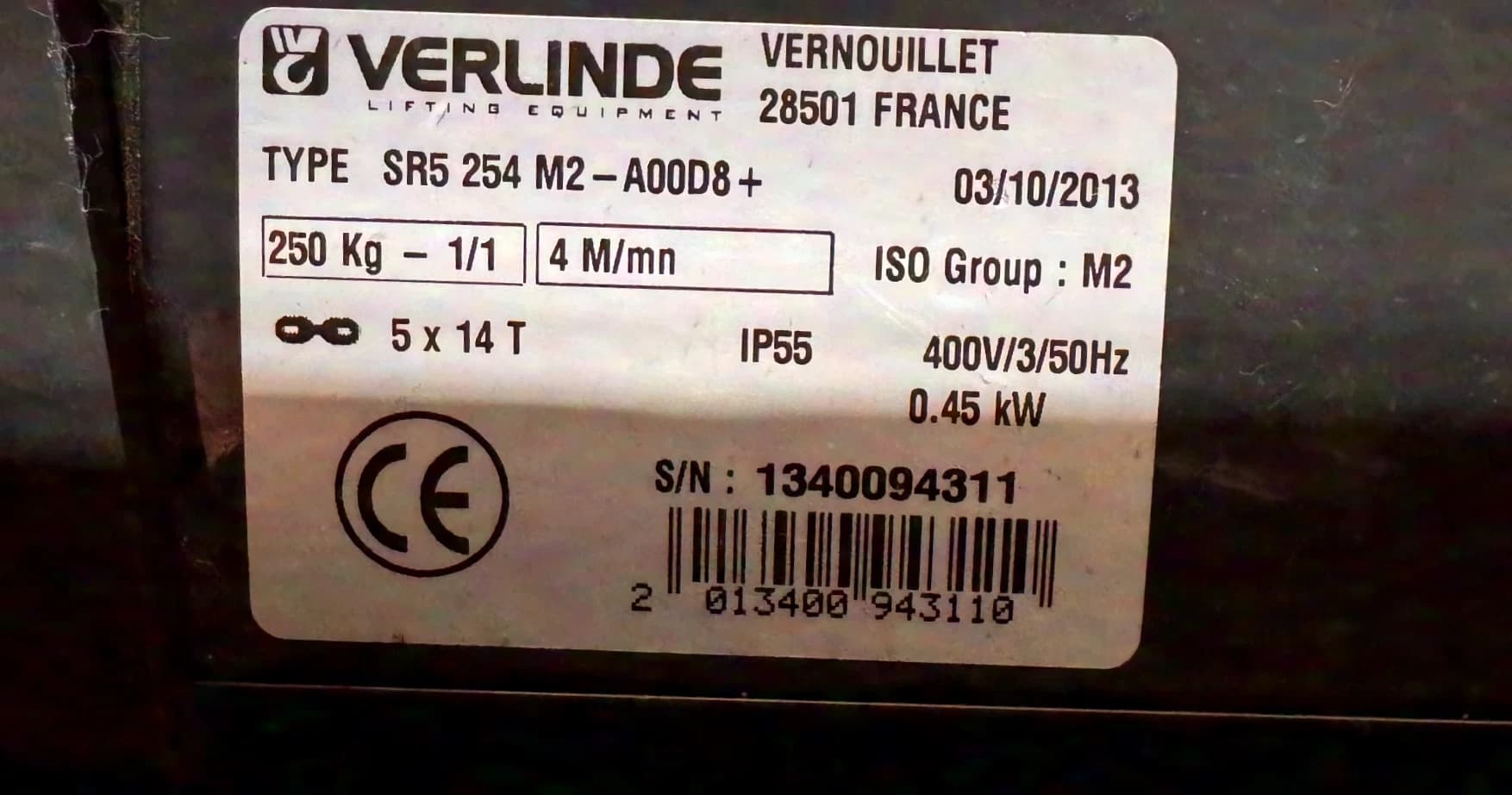Verlinde Stagemaker SR5 D8+ 250KG inkl. Doppelcase