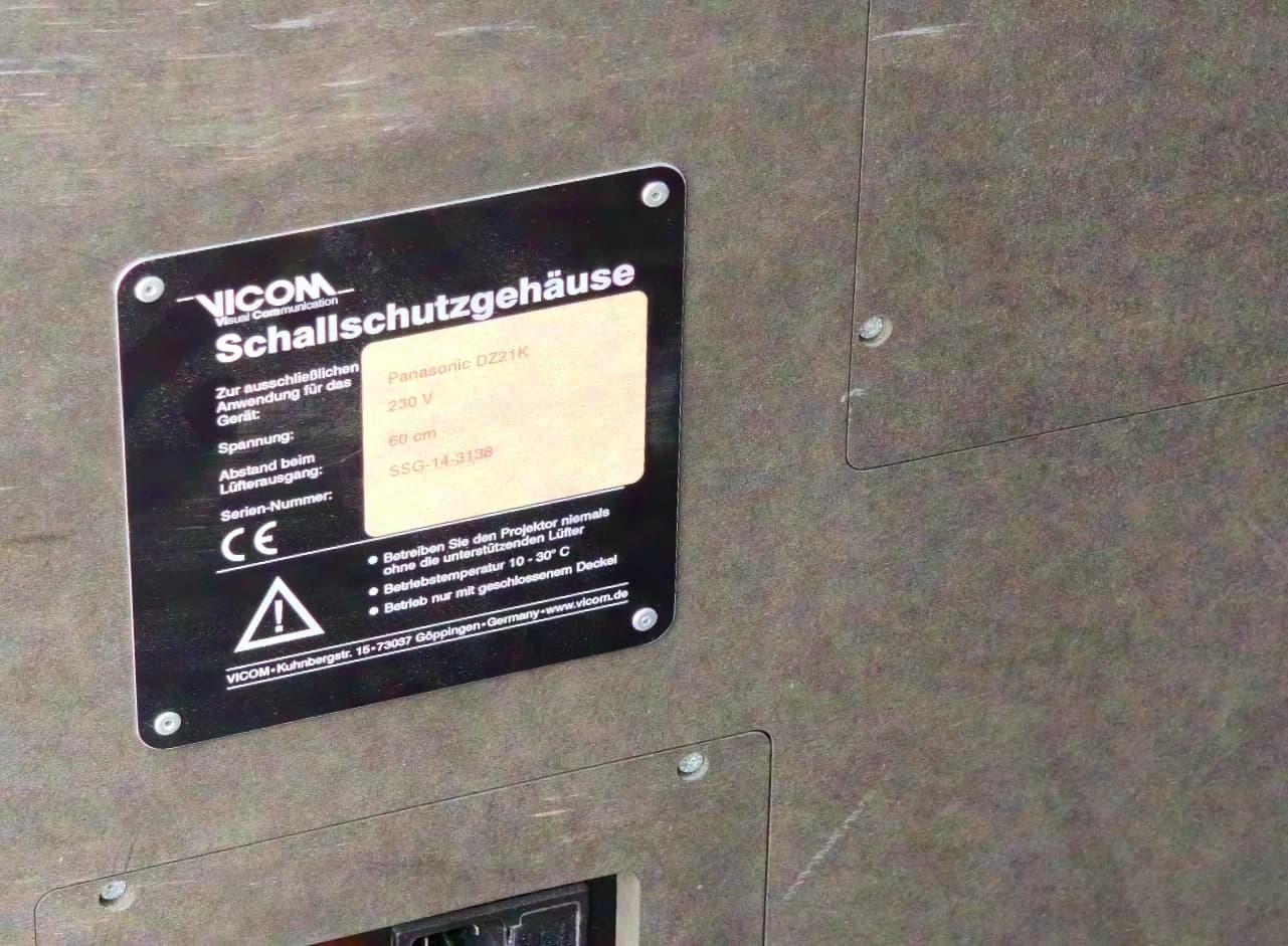 Vicom SoundProtect Schallschutzgehäuse 30dB für PT DZ21 oder andere Geräte in der ca. 20K Lumen Klasse