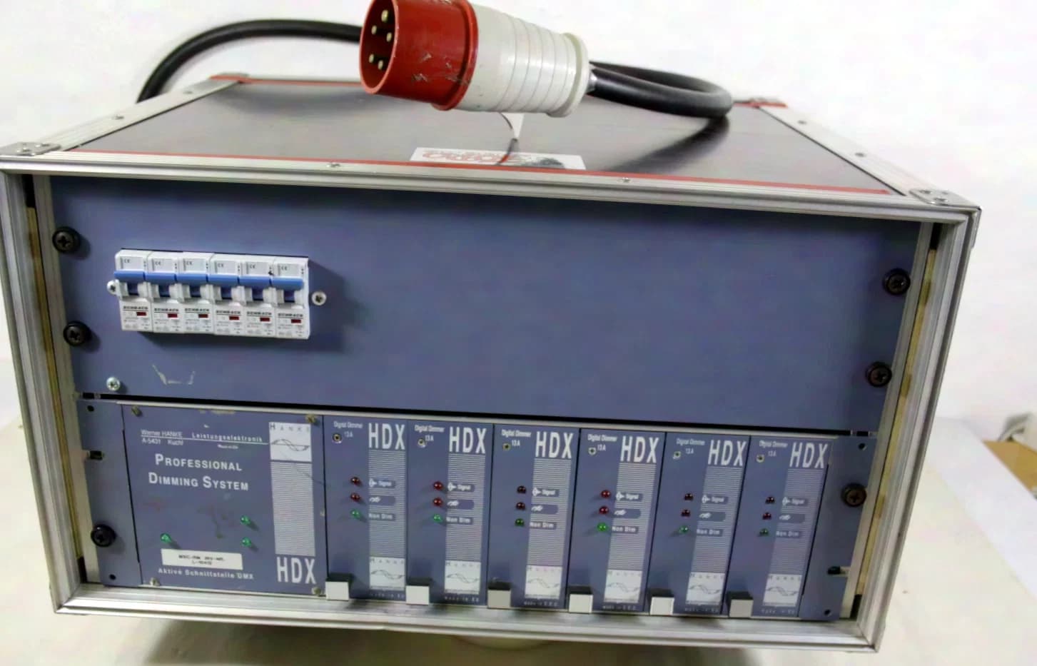 Werner Hanke Proffesional Dimmer HDX mit 13 A 6 Stück im Kofferrack,