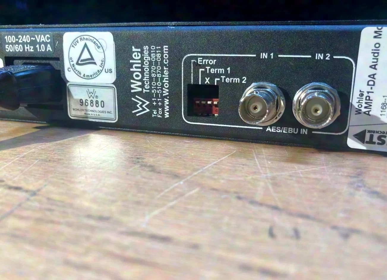 Wohler AMP1-DA 19" Audio Monitor