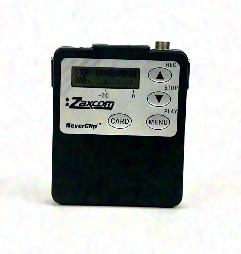 Zaxcom Z300 NC Flash-Audiorecorder im Bodypack-Format mit Timecode und Mikrofon