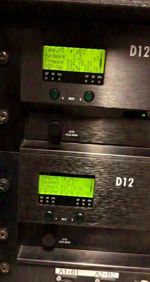 d&b audiotechnik D12 2-er Set mit Modulrack