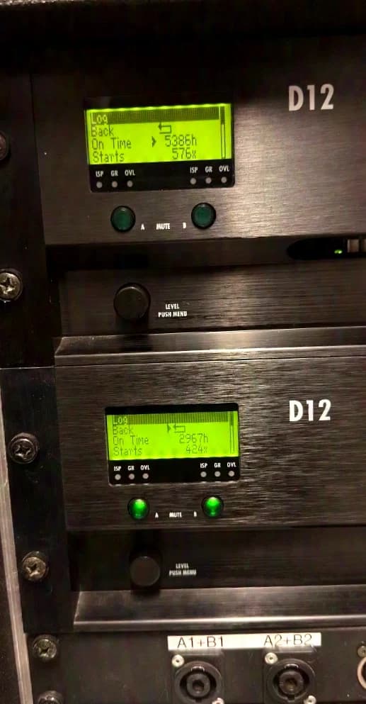 d&b audiotechnik D12 2-er Set mit Modulrack