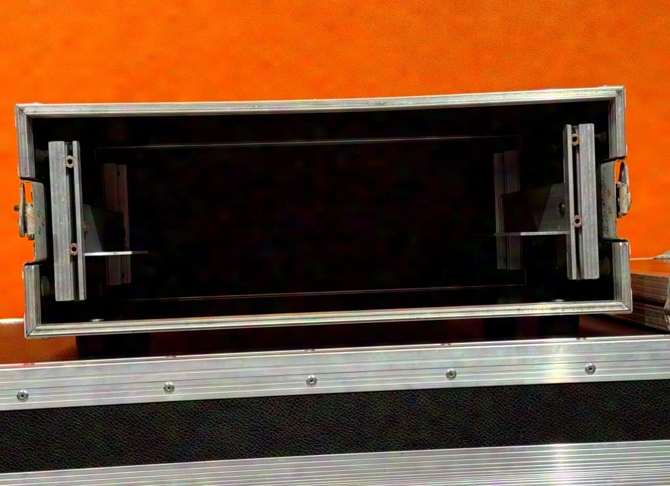 n.N. Double Door Rack 3HE, Shock-Mount, braun
