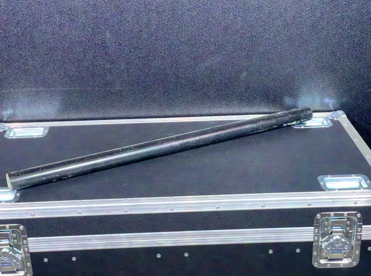 Alu Rundrohr (Pipe), 50mm, SCHWARZ, 1,0m