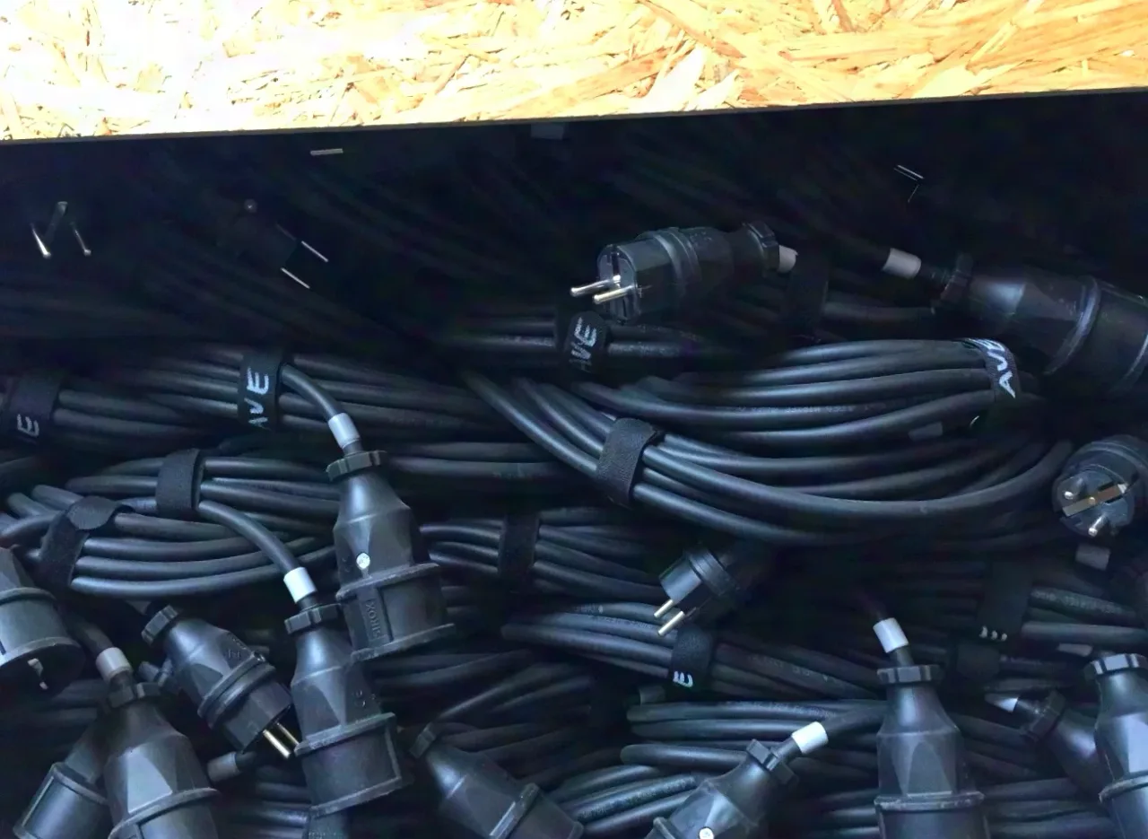 Schuko Kabel 5m Posten 10stk Verlängerungskabel