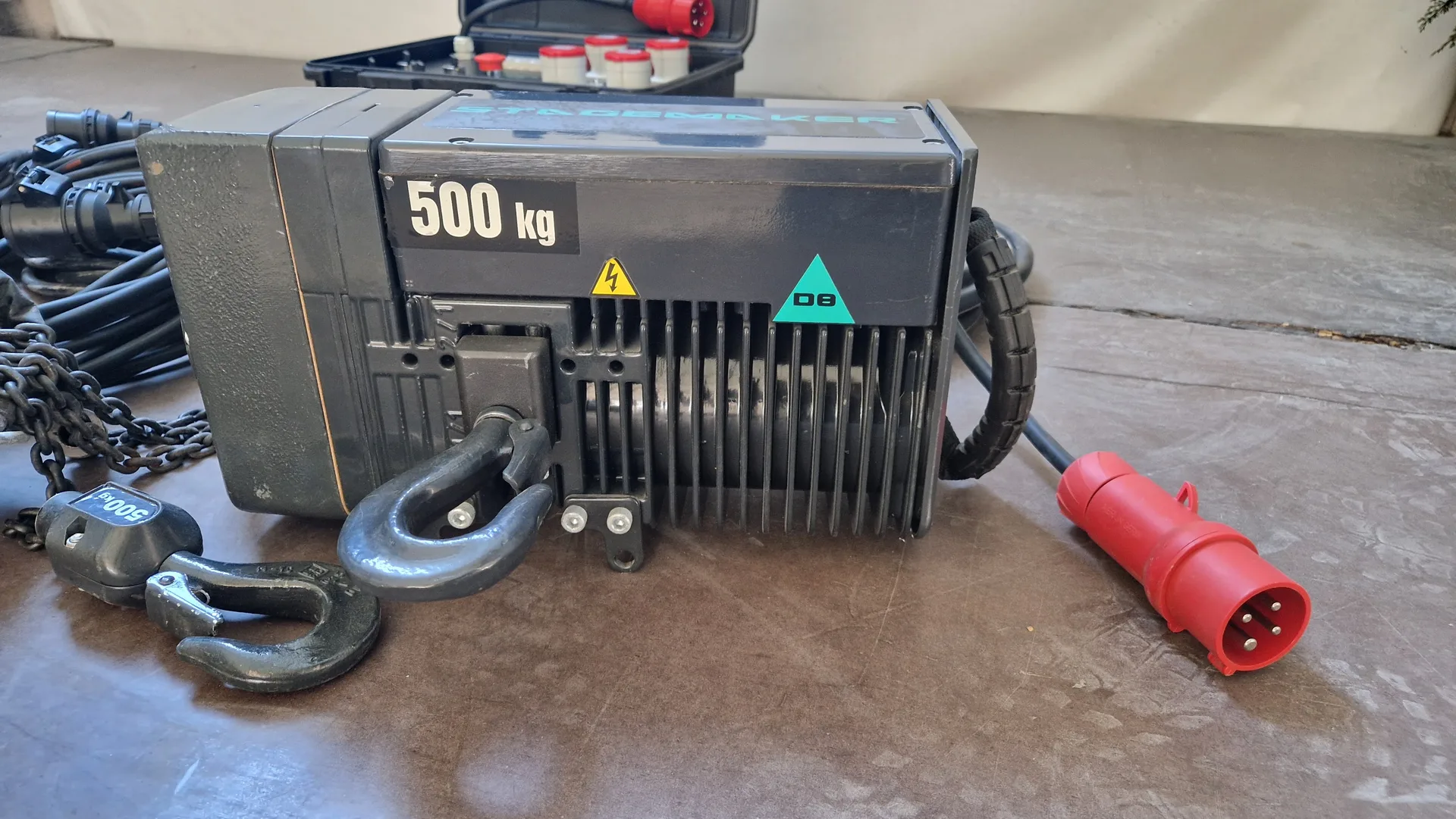 4 Verlinde 500kg Motorhebezeuge + Steuereinheit