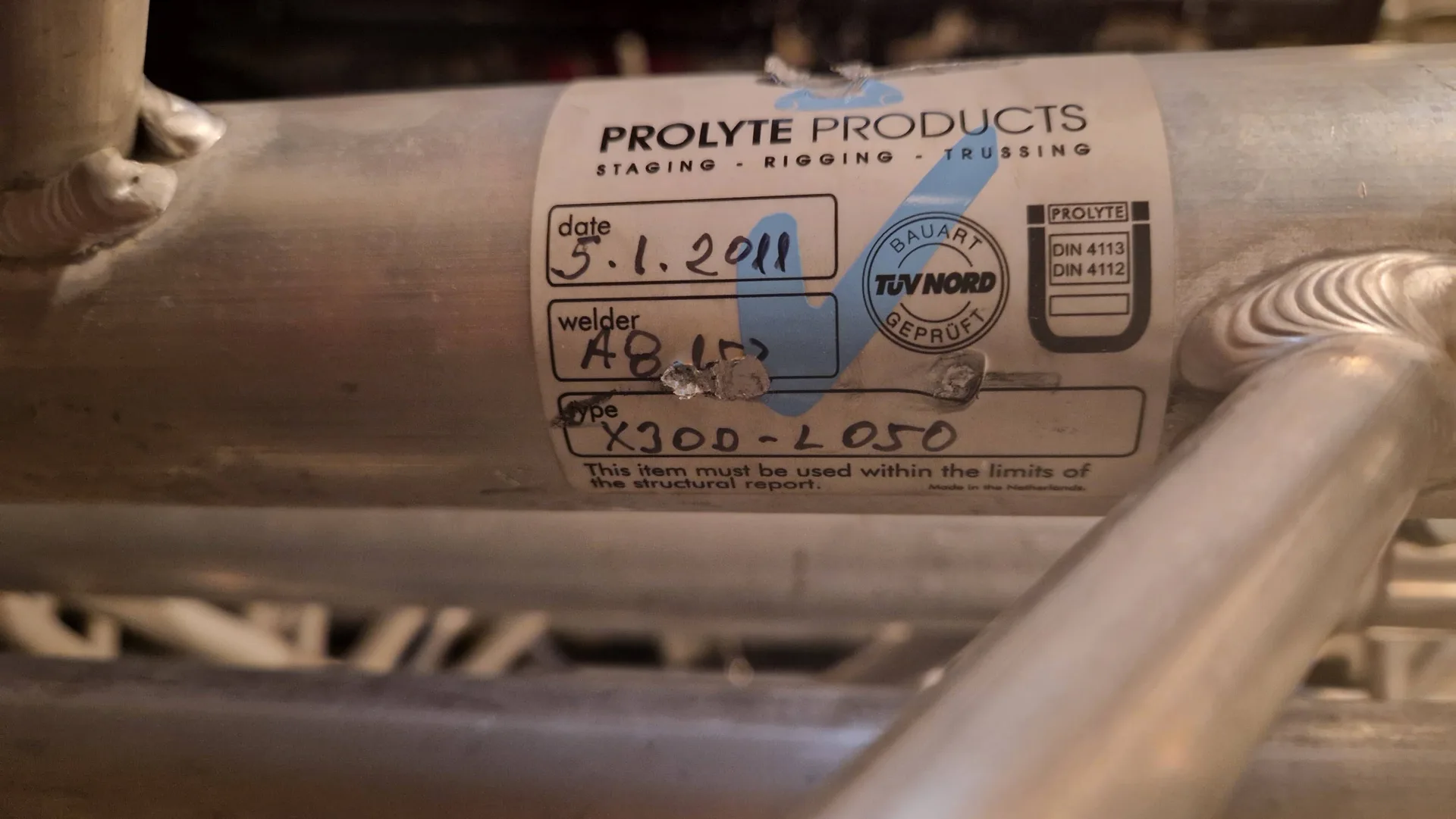 Packstruktur aus Aluminiumdreieck