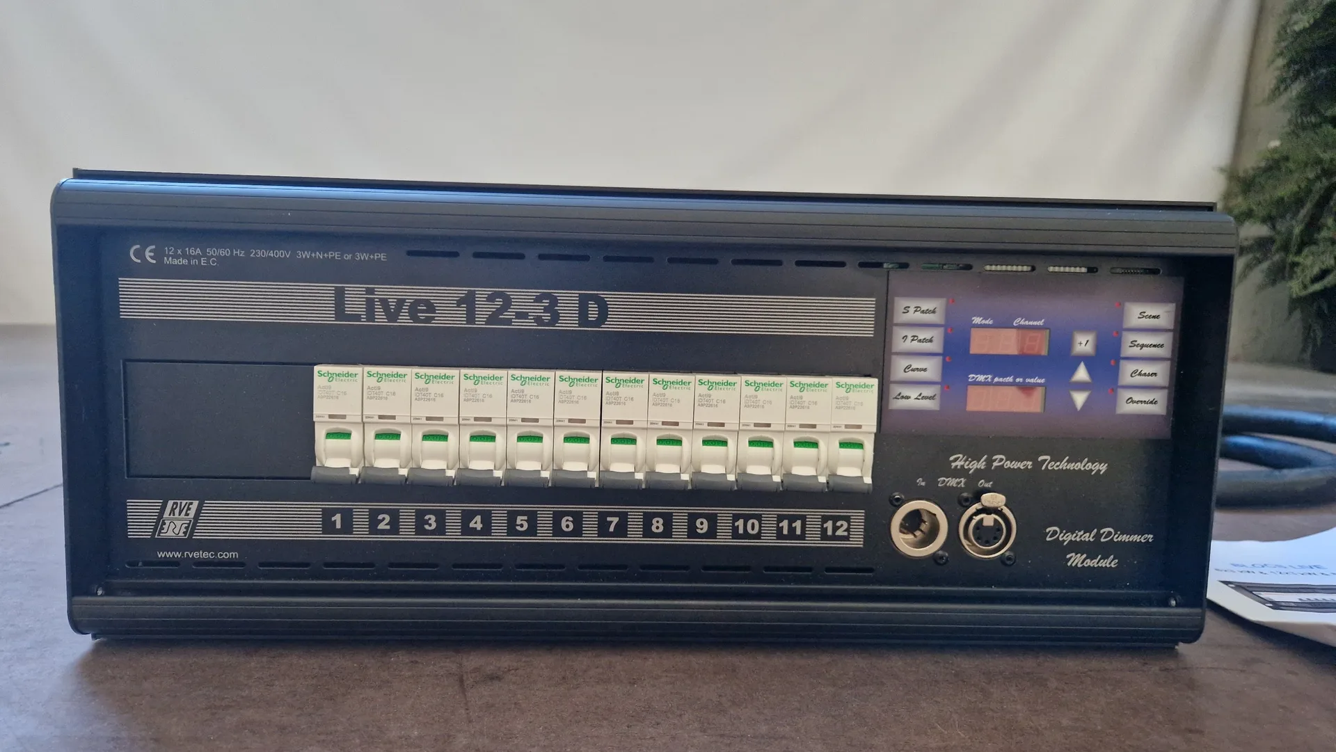 RVE 12-3D Dimmer - 12 x 3 kW