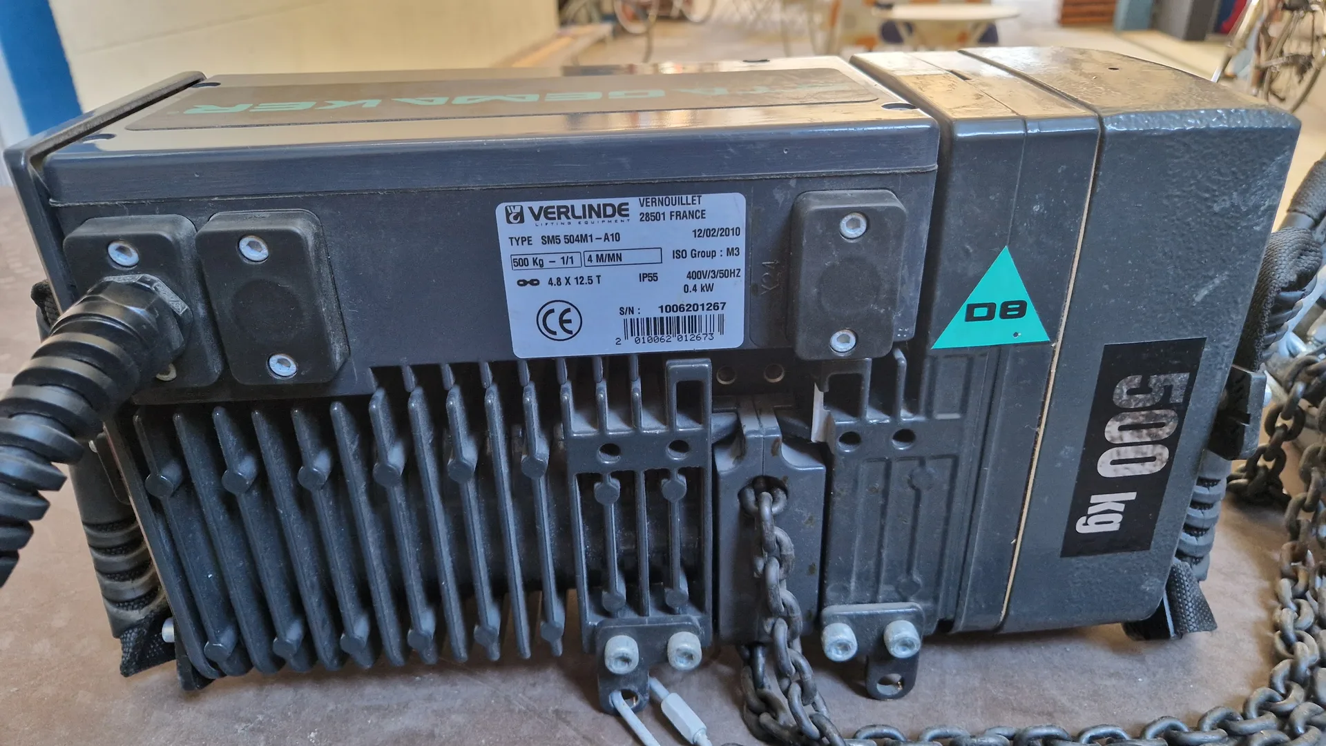 4 Verlinde 500kg Motorhebezeuge + Steuereinheit