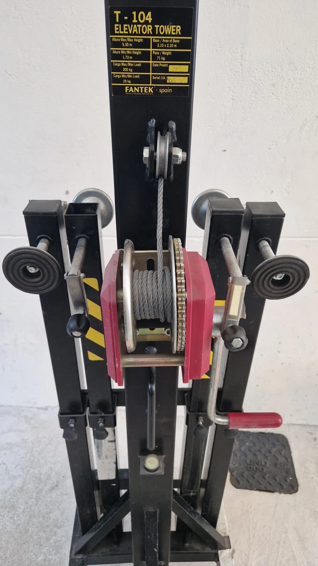 Fantek Hebebühne – 200 kg – 5 Meter